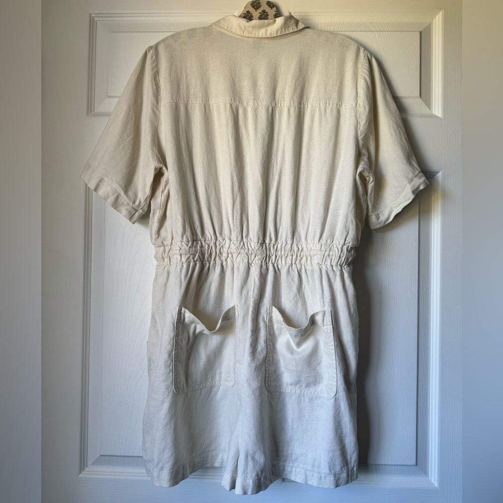 Universal Thread Cream Collared Romper - image 5